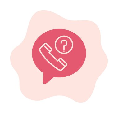 Basit kaçırılan çağrı simgesi, vektör illüstrasyonu