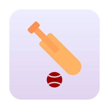 Basit kriket simgesi vektör çizimi.