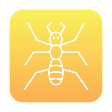 Basit düz karınca ikonu. vektör illüstrasyonu