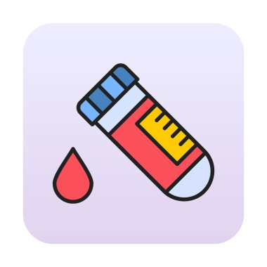 Kan Test Ağı simgesi, vektör illüstrasyonu