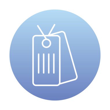 Köpek etiketi vektör simgesi, vektör illüstrasyonu