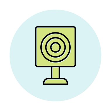 Askeri Hedef ikonu vektör çizimi