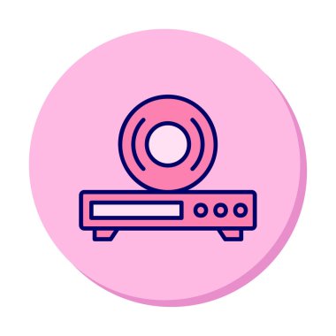 CD çalar simge vektör çizim