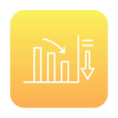 Basit grafik simgesi, vektör illüstrasyonunu azalt