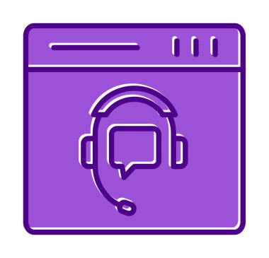 Modern Çevrimiçi Online Destekleyici element tasarımının vektör illüstrasyonu                            