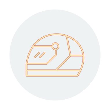 Kask simge vektör çizim yarış                 