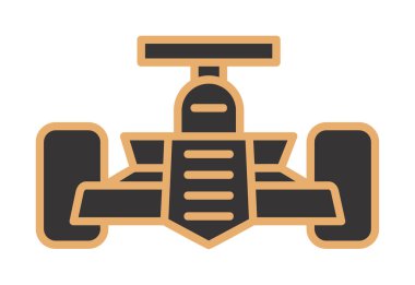 Yarış arabası ikonu vektör çizimi