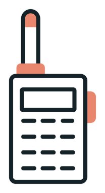 walkie talkie modern ikon vektör çizimi                                