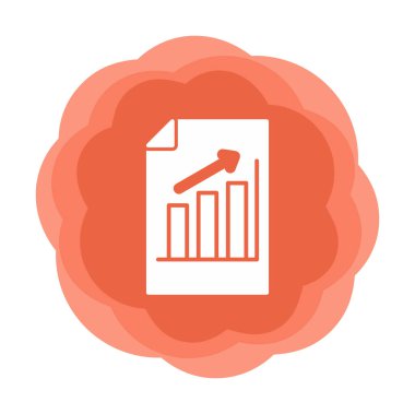 büyüyen grafik, bar grafiği vektör çizimi