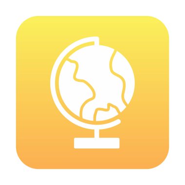 dünya ikonu vektör illüstrasyon tasarımı