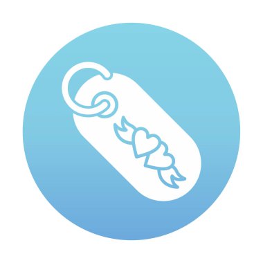 Hediye Etiketi simgesi, vektör illüstrasyonu 