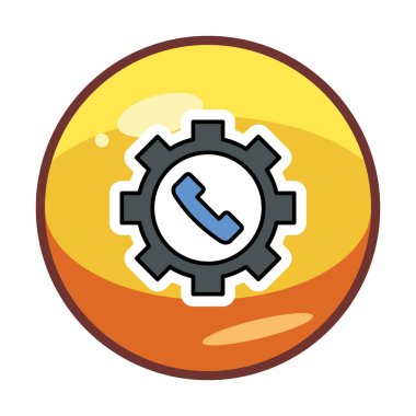 Teknik destek simge vektör çizim                 