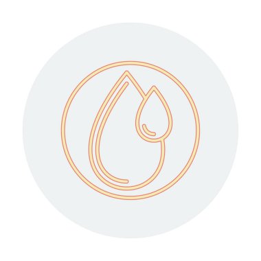 su damlası ağ simgesi, vektör illüstrasyonu 