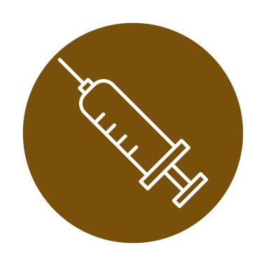 Şırınga ikonu vektör çizimi