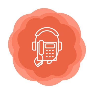 telefon web simgesi, vektör çizim 