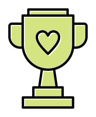 kupa vektör simgesi modern basit tasarım