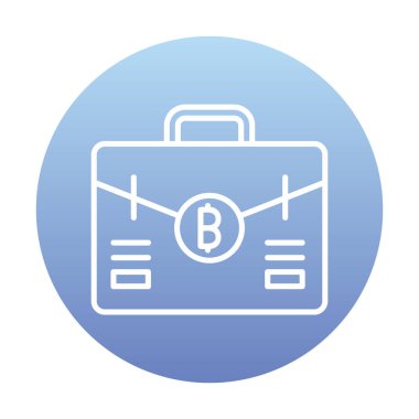 Bitcoin 'li çanta. Web simgesi 