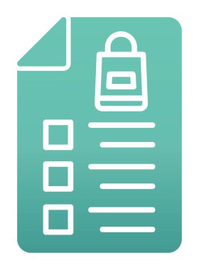 Alışveriş listesi simgesini, illüstrasyon vektör 