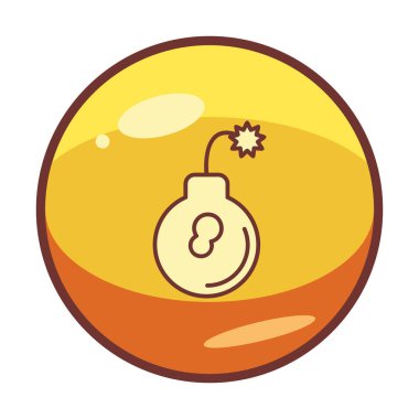 Bomba simgesi vektör illüstrasyonu