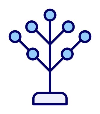 Basit filogenetik simge, vektör illüstrasyonu