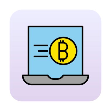 dizüstü bilgisayar simgesi, vektör illüstrasyonu basit tasarım