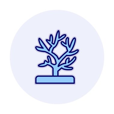 Mercan simgesi vektör illüstrasyonu