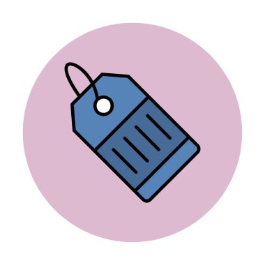 Fiyat Etiketi simgesi, vektör illüstrasyonu basit tasarım