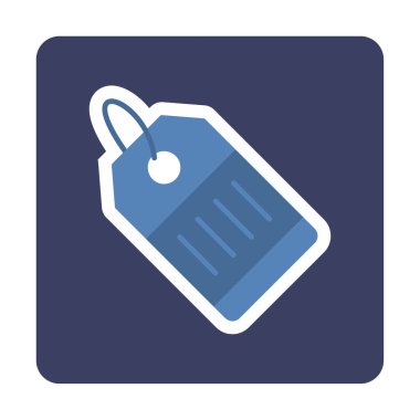 Fiyat Etiketi simgesi, vektör illüstrasyonu basit tasarım