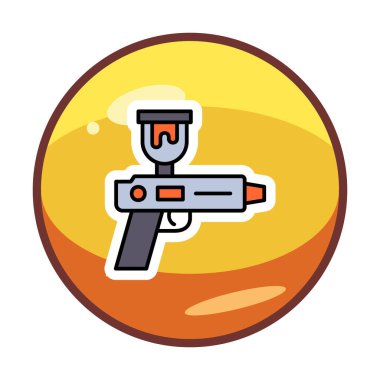 Spray Gun icon vector illustration