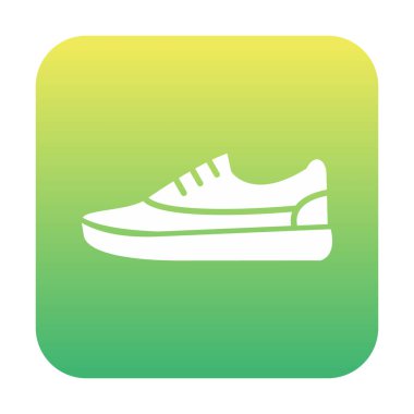 spor ayakkabı ikonu vektör illüstrasyonu 