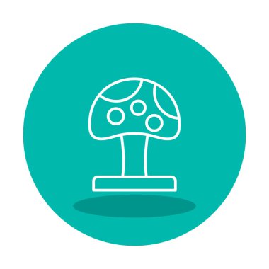 Mushroom icon, vector illustration simple design