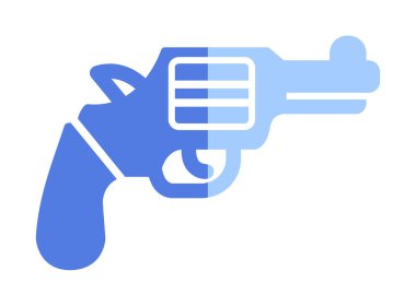 Silah silah ikonu. Düz renk. Beyaz arkaplanda izole edilmiş vektör illüstrasyonu