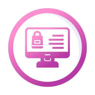 ekran simgesi, vektör illüstrasyonunu izle