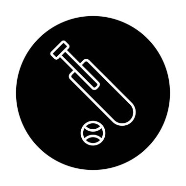 Basit kriket simgesi vektör çizimi.