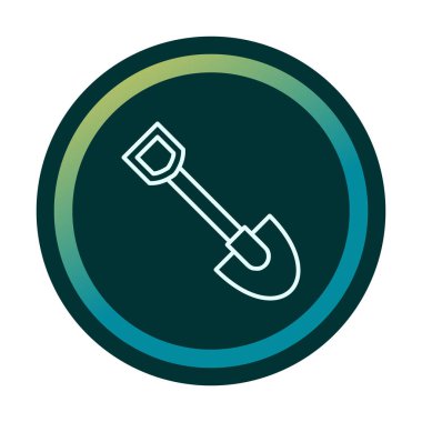 Web simge vektör çizim kürek 