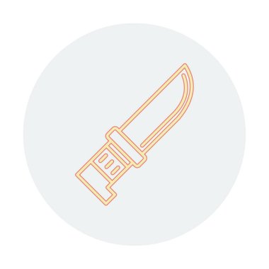 Beyaz arka plan üzerinde izole bıçak simge vektör  