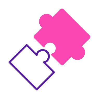 Bulmaca simgesi izole edildi. iş vektörü illüstrasyon tasarım şablonu