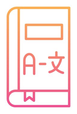 Kitap simgesinin vektör illüstrasyonu 