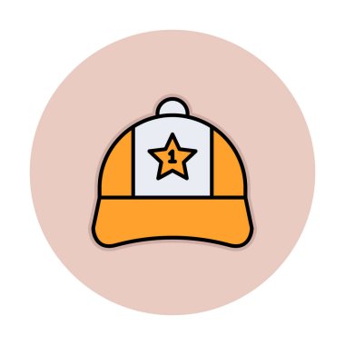 Bir numaralı simge ile kapağın vektör illüstrasyonu 