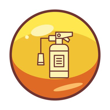 Yangın söndürme simgesinin vektör çizimi                            