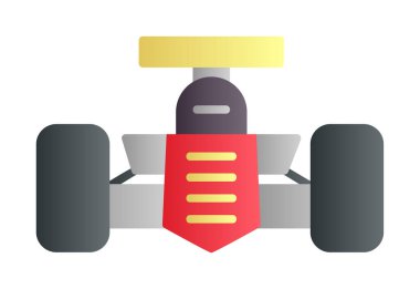 Yarış arabası ikonu vektör çizimi