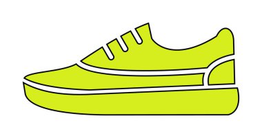 spor ayakkabı ikonu vektör illüstrasyonu 