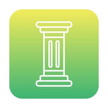 Sütun düz simgesinin vektör illüstrasyonu