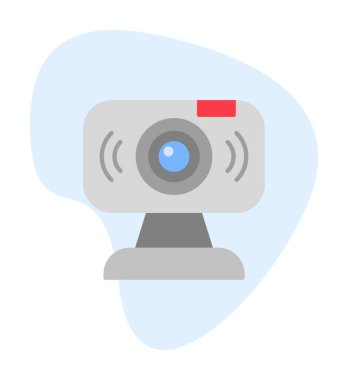 Web kamerası. Web simgesi basit illüstrasyon                   