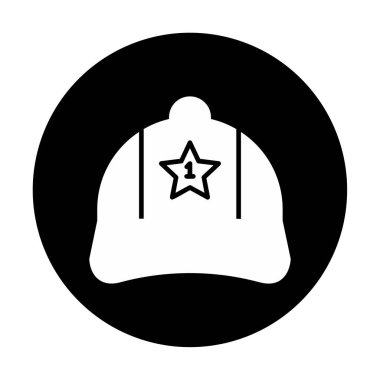 Bir numaralı simge ile kapağın vektör illüstrasyonu 