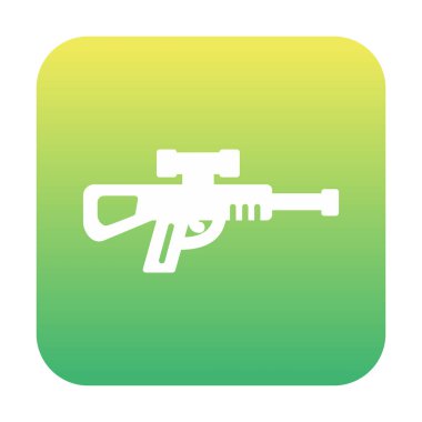 Keskin nişancı silahı ikonu vektör çizimi