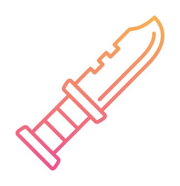 askeri bıçak ikonu vektör illüstrasyon sembolü tasarımı