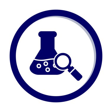 Araştırmacı simgesi beyaz arkaplanda izole edildi 