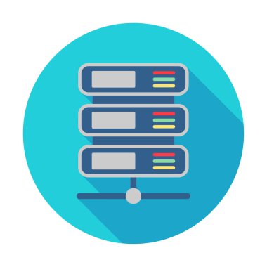 Veri sunucu simgesinin vektör illüstrasyonu 