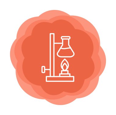 Basit Kimyasal Deney simgesi, vektör çizimi